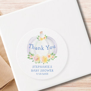 Étiquettes Cadeau Le Merci Baby shower du citrouille Boy