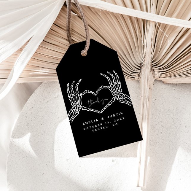 Étiquettes-cadeau Le Merci Mariage gothique privilégie (Créateur téléchargé)