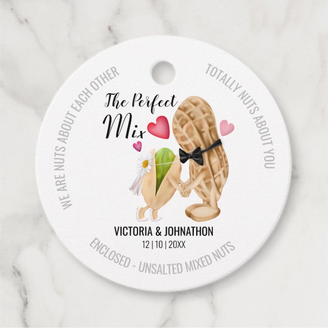 Étiquettes Cadeau Le Mix Nuts Parfait Drôle (Devant)