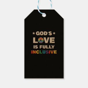 Étiquettes-cadeau Le mois de la fierté gay LGBT : l'amour de Dieu es