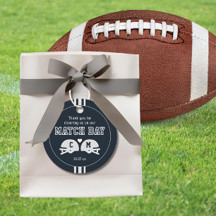 Étiquettes Cadeau Le Monogramme Parfait Mariage de football