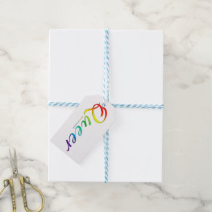 Étiquettes-cadeau Le mot unique expressif et étrange de SlipperyJoe