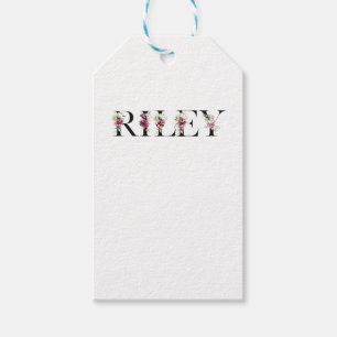 Étiquettes-cadeau Le nom de Riley. Je m'appelle Riley.