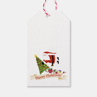 Étiquettes-cadeau Le Père Noël apporte la joie de Noël !