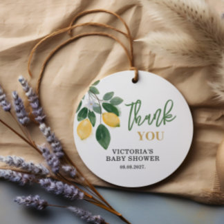 Étiquettes Cadeau Le principal Baby shower Squeeze de Lemon Mama