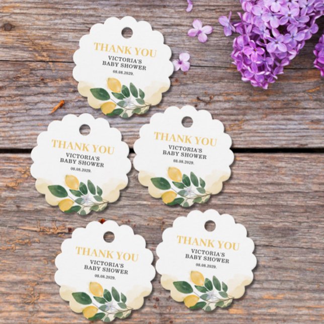 Étiquettes Cadeau Le principal Baby shower Squeeze de Lemon Mama (Créateur téléchargé)