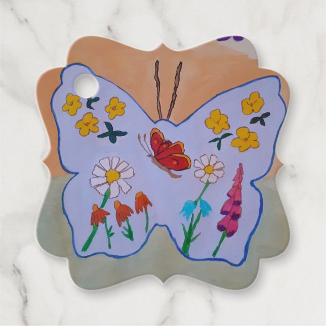 Étiquettes Cadeau Le rêve papillon (Devant)