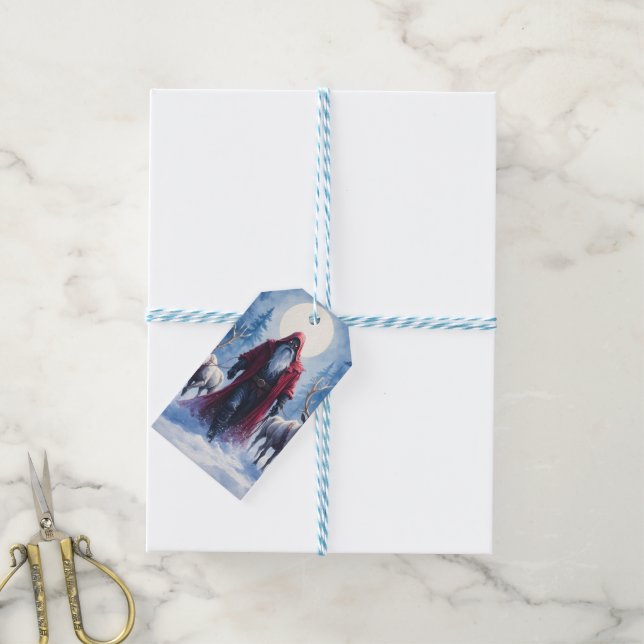Étiquettes-cadeau Le roi de l'hiver arrive.  (With Twine)