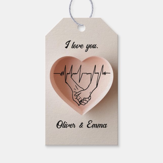 Étiquettes-cadeau Le son de votre pouls (Devant)