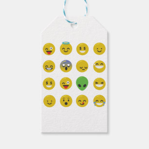 Étiquettes-cadeau Le visage heureux d'Emoji