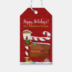 Étiquettes-cadeau Le Whimsey de Noël de l'atelier