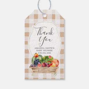 Étiquettes-cadeau Légume cultivé localement Merci du marché des ferm