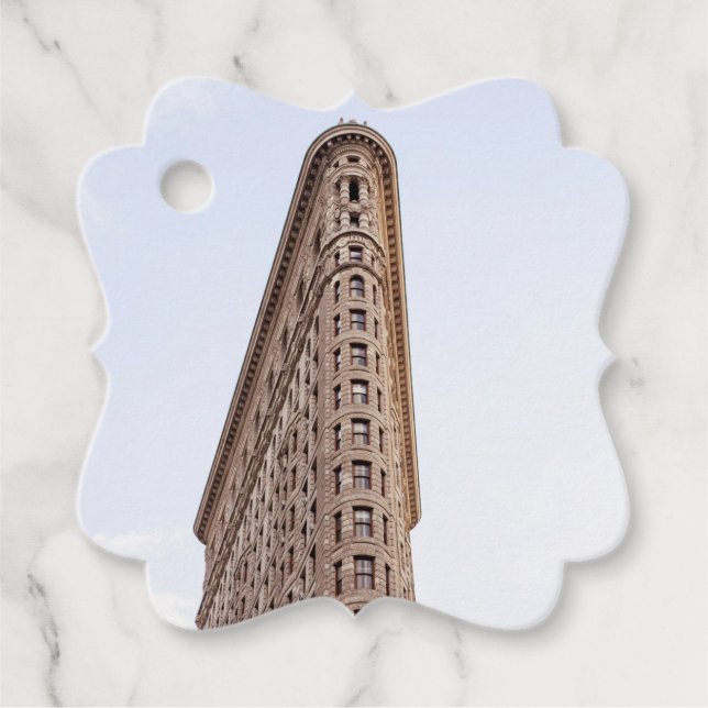 Étiquettes Cadeau l'emblématique bâtiment de la flatiron (Devant)