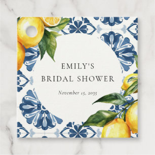 Étiquettes Cadeau Lemon Citrus Positano Enterrement de Vie de Jeune 