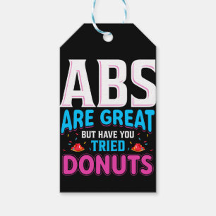 Étiquettes-cadeau Les Abs Sont Super, Mais Avez-Vous Essayé Des Donu