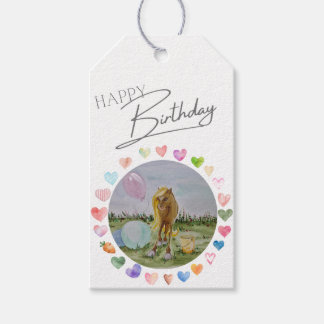 Étiquettes-cadeau Les cadeaux de Pony Party, les décors d'enfants