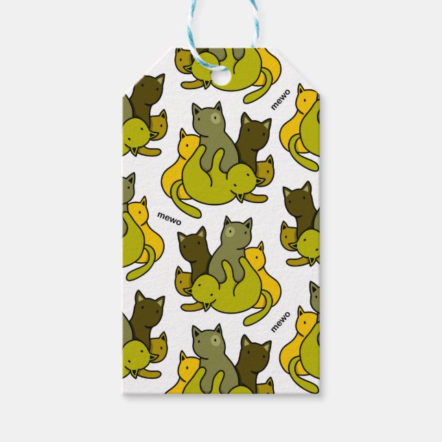 Étiquettes-cadeau Les chatons d'olive (Devant)