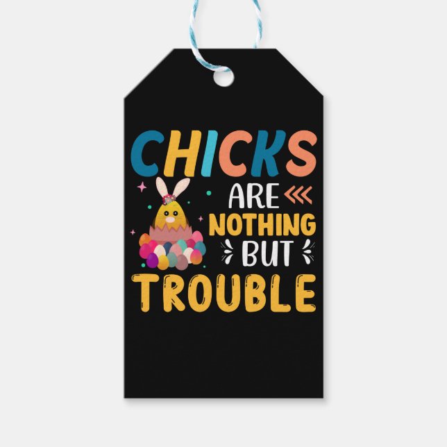 Étiquettes-cadeau Les Drôle Époux De Pâques Ne Sont Rien D'Autre Que (Devant)