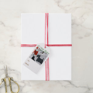 Étiquettes-cadeau Les écossais Terrier croient Noël