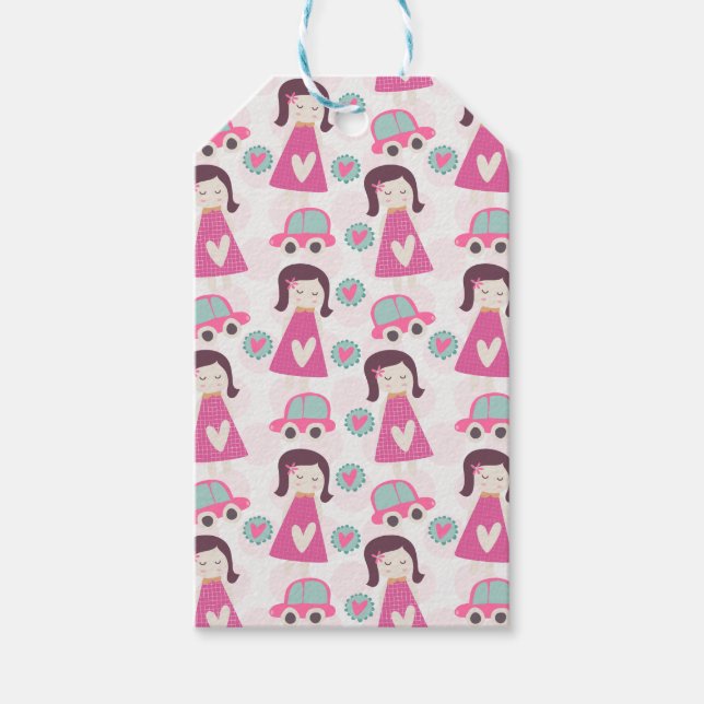 Étiquettes-cadeau Les Filles Se Rendre À Des Endroits (Devant)