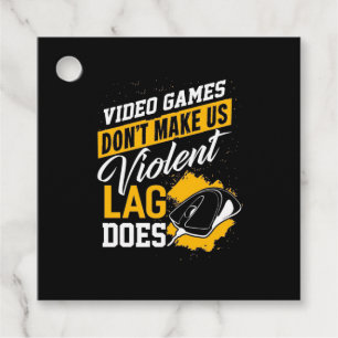 Étiquettes Cadeau Les Jeux Vidéo Ne Font Pas De Gamer Lag Ne