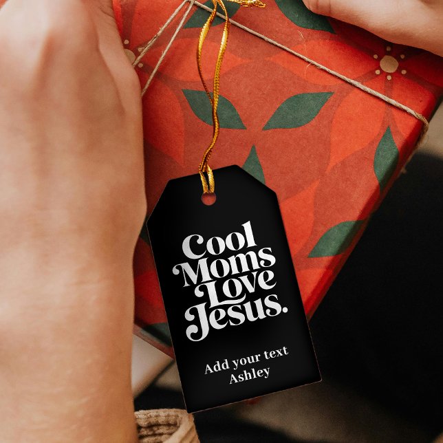 Étiquettes-cadeau Les mamans cool aiment Jésus (Créateur téléchargé)