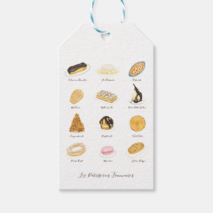Étiquettes-cadeau Les Pâtisserie Françaises