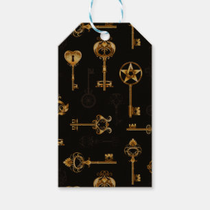 Étiquettes-cadeau Les Patters de Seamless avec Golden Keys
