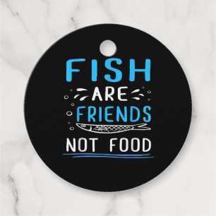 Étiquettes Cadeau Les poissons ne sont pas de la nourriture TShirt p