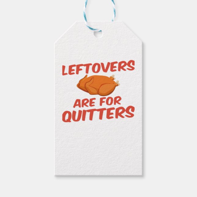 Étiquettes-cadeau Les restes sont pour Quitters Classic Creative Déc (Devant)