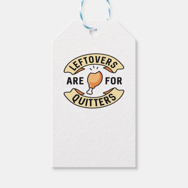 Étiquettes-cadeau Les Restes Sont Pour Quitters Essential Cool Minim (Devant)