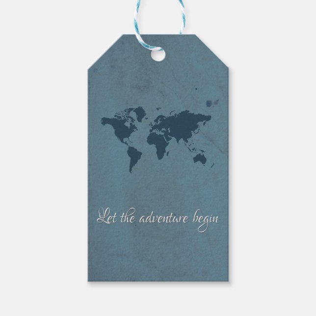 Étiquettes-cadeau Let the adventure begin (Devant)
