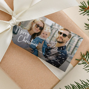 Étiquettes-cadeau Lettre calligraphiée Joyeux Noël 2 Photo  