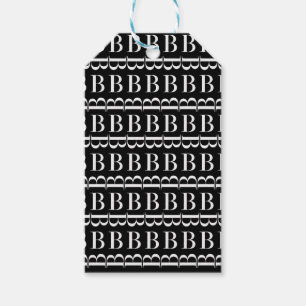 ÉTIQUETTES-CADEAU LETTRE INITIALE MONOGRAPHIQUE B