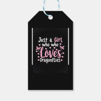 Étiquettes-cadeau Libellule Juste Une Fille Qui Aime Les Libellules