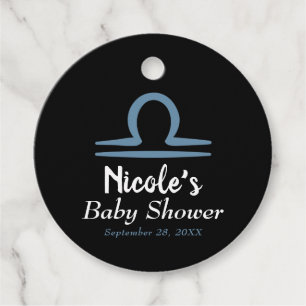 Étiquettes Cadeau LIBRA Zodiac Septembre Octobre Astrologie Bébé