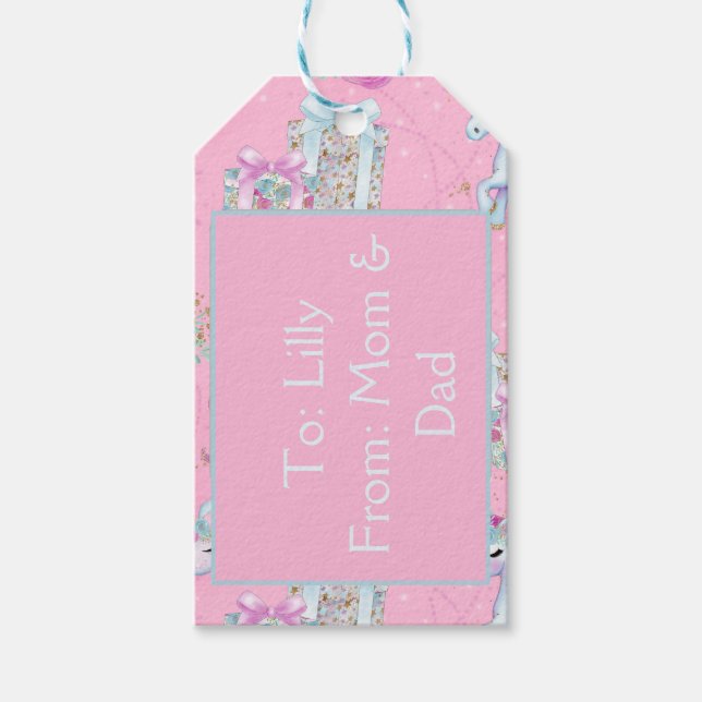 Étiquettes-cadeau Licorne Magique (Devant)
