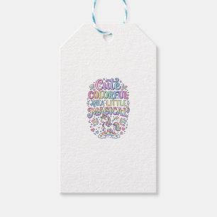 Étiquettes-cadeau Licorne Mignonne Colorée et un Peu Magique Origina