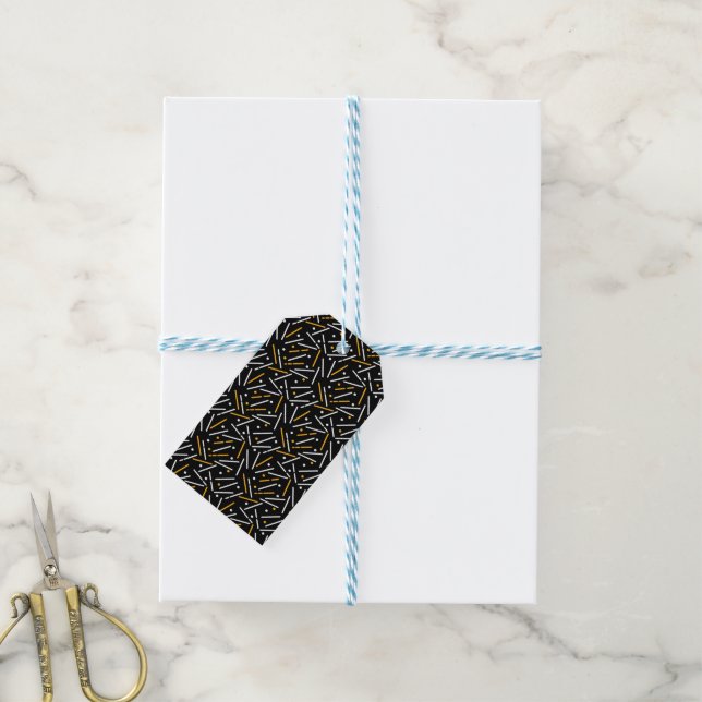 Étiquettes-cadeau Lignes Motif 4 (Avec de laficelle)