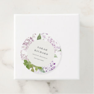 Étiquettes Cadeau Lilac Cottage Jardin Floral Bunch Business