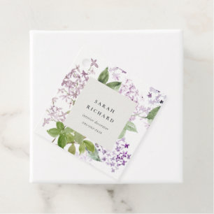 Étiquettes Cadeau Lilac Cottage Jardin Floral Bunch Business