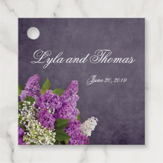 Étiquettes Cadeau Lilac et Lily de la Vallée
