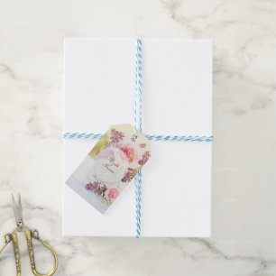 Étiquettes-cadeau Lilacs et Rose Vintage Wedding modifiable