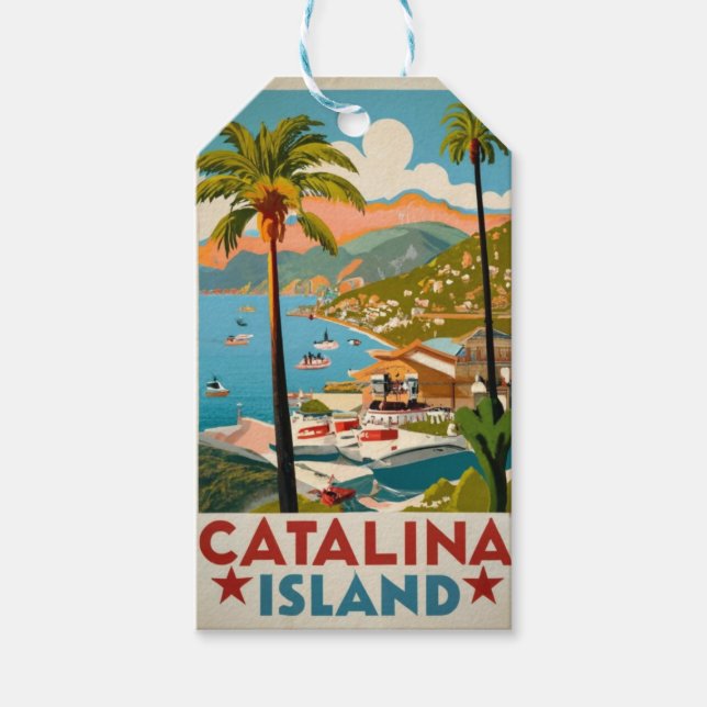 Étiquettes-cadeau L'île de Catalina (Devant)