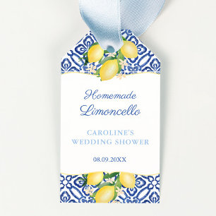 Étiquettes-cadeau Limoncello Amalfi Lemons Wedding shower Favoriser 