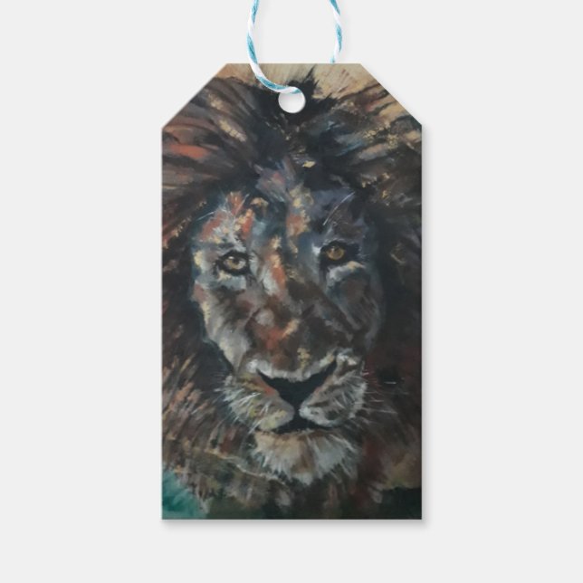 Étiquettes-cadeau Lion Majestic (Devant)