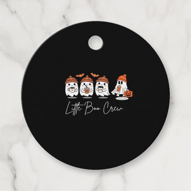 Étiquettes Cadeau Little Boo Crew Minimal Clean Design (Devant)