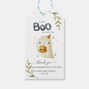 Étiquettes-cadeau Little Boo Halloween   Cadeau Baby shower Merci