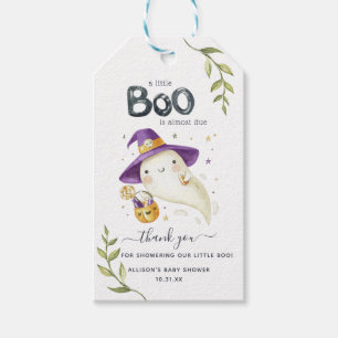Étiquettes-cadeau Little Boo Halloween MERCI BABY SHOWER