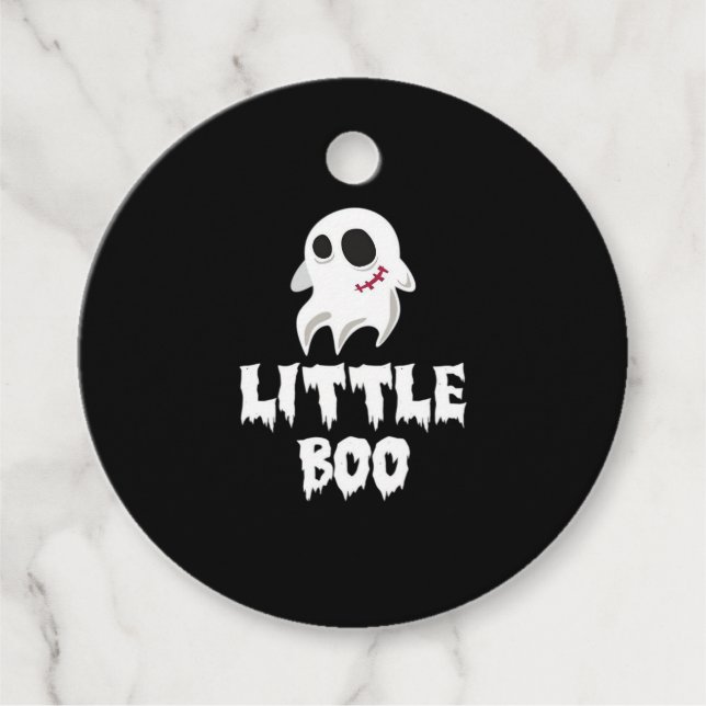 Étiquettes Cadeau Little Boo In Halloween Cool Graphic (Devant)